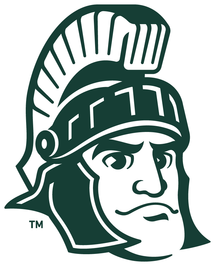 Michigan State Spartans 2016-Pres Mascot Logo v3 diy DTF decal sticker